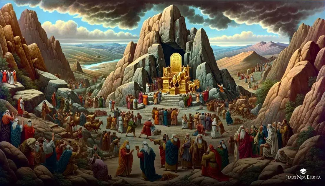 Construção do Bezerro de Ouro (Êxodo 32:1-6)