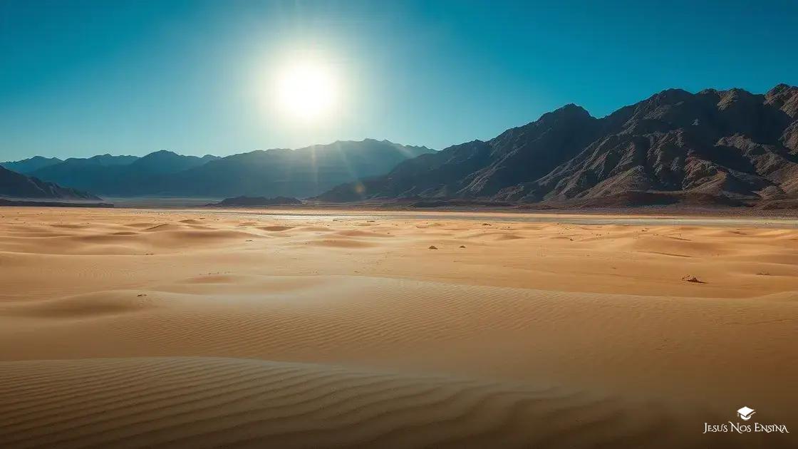 O deserto das Provações – Um lugar de refinamento