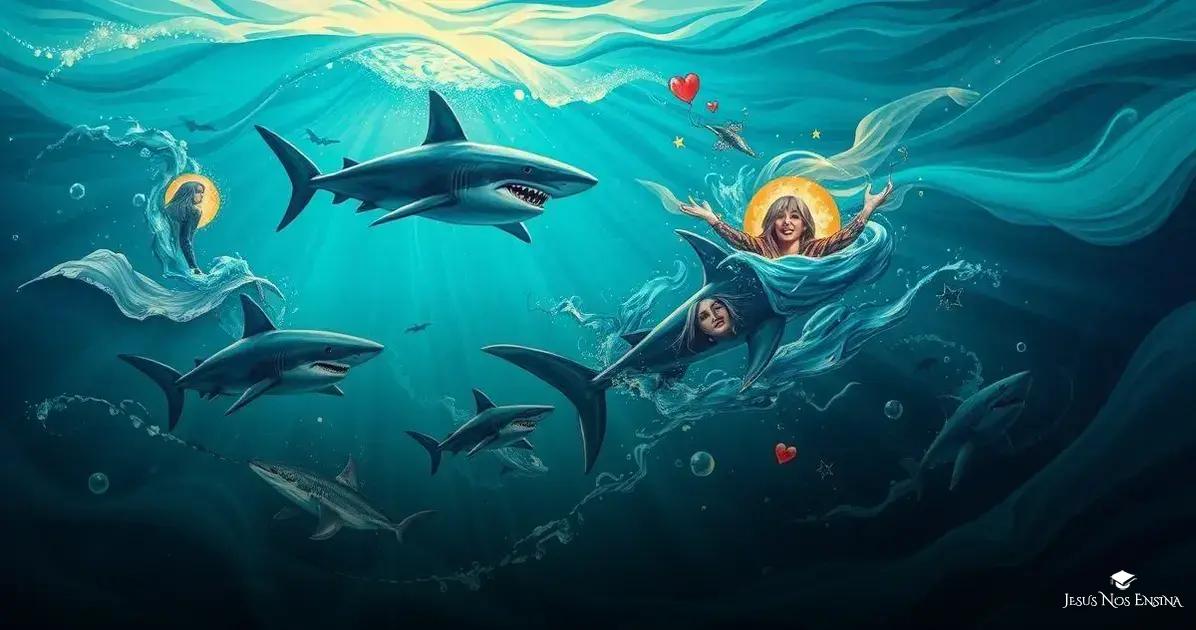 Símbolos associados ao sonho de tubarão Símbolos associados ao sonho de tubarão