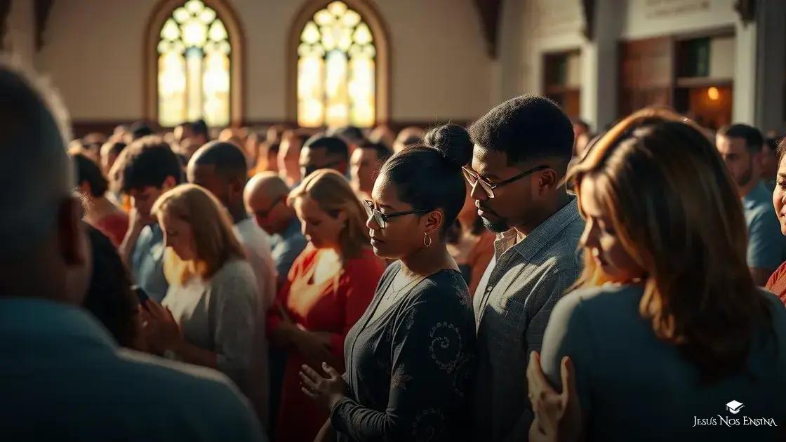 A importância da oração em comunidade A importância da oração em comunidade