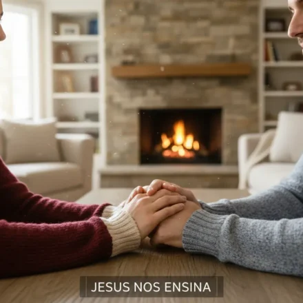 Orgulho no Casamento: O Caminho Bíblico para a Humildade e Unidade Um casal cristão de mãos dadas, simbolizando a união e a superação do orgulho no casamento.