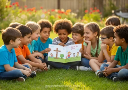 Evangelismo Infantil: Guia Prático para Crianças Compartilharem a Fé Evangelismo infantil: crianças compartilhando a fé com amigos