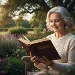 Embaixadores de Cristo! Sua Identidade e Missão Reveladas Um cristão maduro lendo a Bíblia, transmitindo paz e sabedoria.