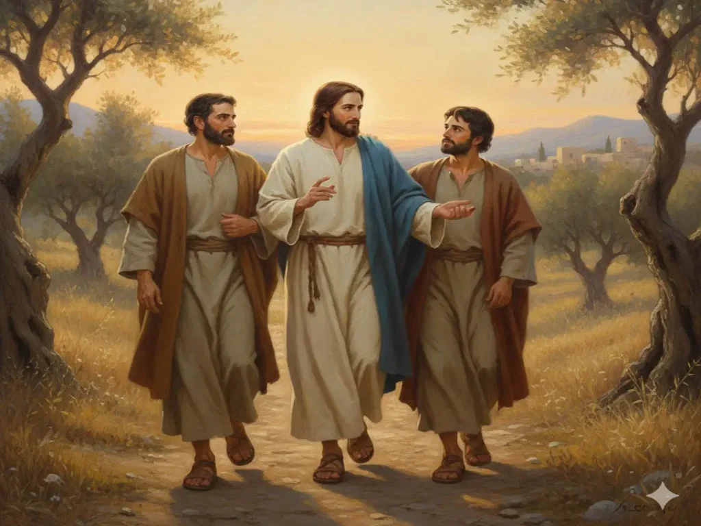 Jesus discipulando seus discípulos de forma próxima e relacional