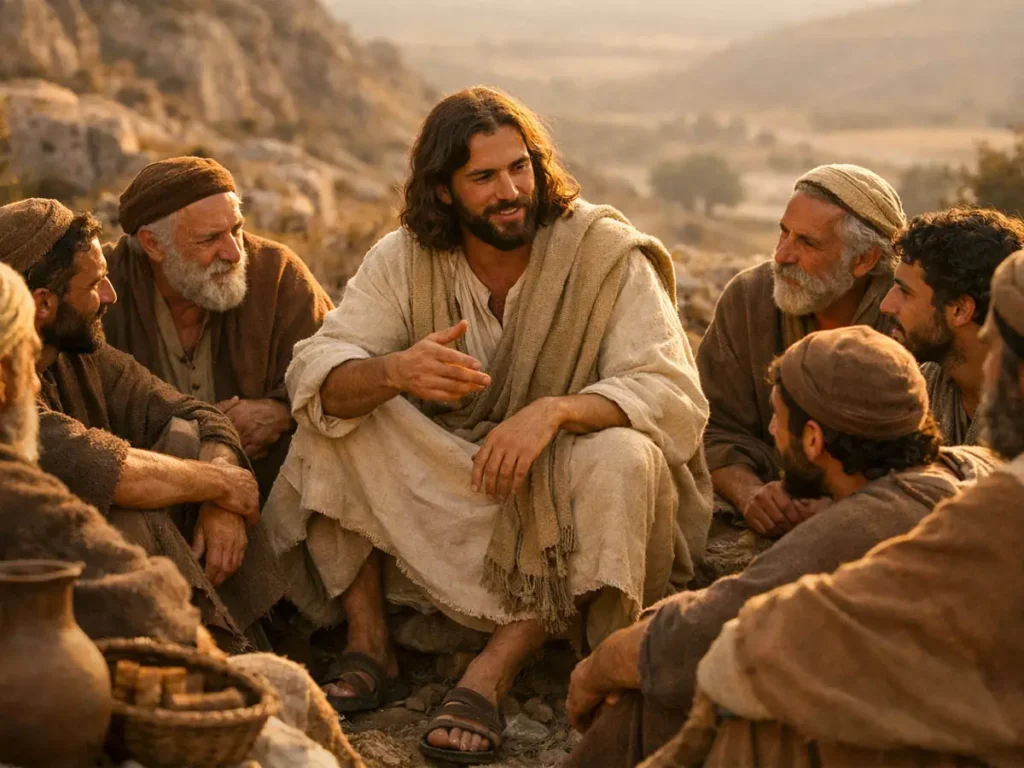 Jesus ensinando seus discípulos e formando seguidores segundo o modelo bíblico de discipulado