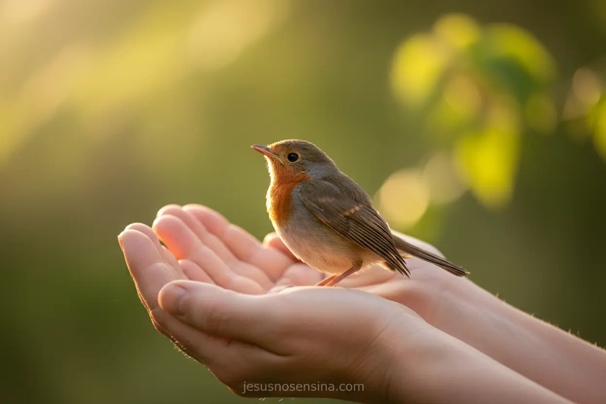 Essência da Graça Libertadora Graça que Liberta, simbolizada por um pássaro livre