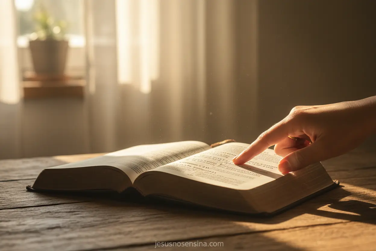 Estudo Bíblico sobre Embaixadores Bíblia aberta destacando versículos sobre reconciliação.