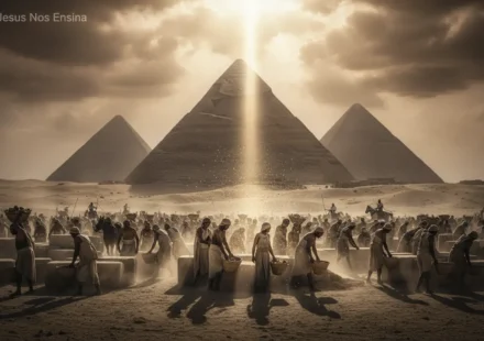 Escravidão hebreia no Egito com luz divina, Êxodo 1