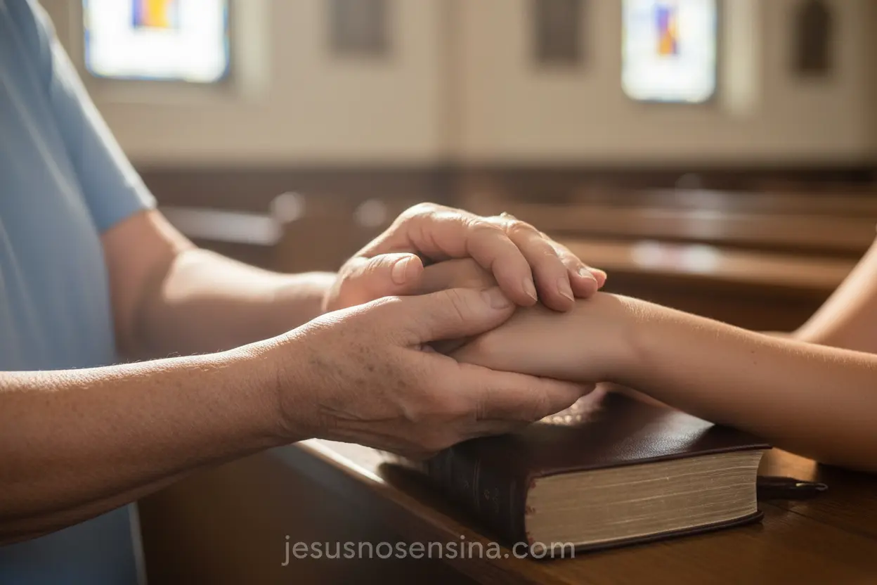 Mãos que Apoiam e Encorajam Mãos oferecendo apoio e encorajamento