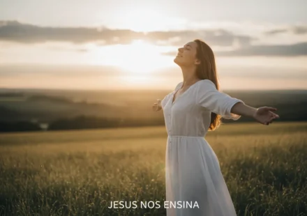 Identidade da Mulher em Cristo: Redescobrindo seu Valor Verdadeiro Mulher serena em campo, simbolizando a identidade da mulher em Cristo.
