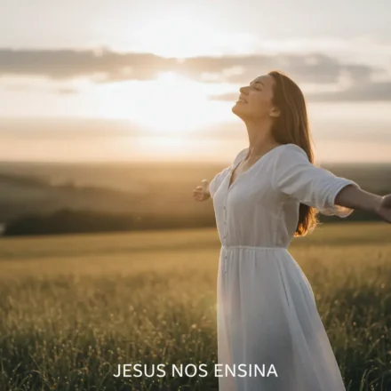 Identidade da Mulher em Cristo: Redescobrindo seu Valor Verdadeiro Mulher serena em campo, simbolizando a identidade da mulher em Cristo.