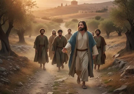 Jesus chamando pessoas para segui-lo como discípulos