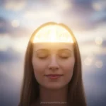 Graça que Liberta: Entenda Como o Favor Imerecido de Deus Transforma Sua Vida Pessoa com luz na cabeça, simbolizando renovação da mente