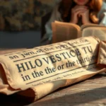 Pergaminho antigo com texto bíblico