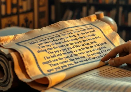 Pergaminho antigo com texto bíblico, simbolizando a certeza das promessas de Deus.