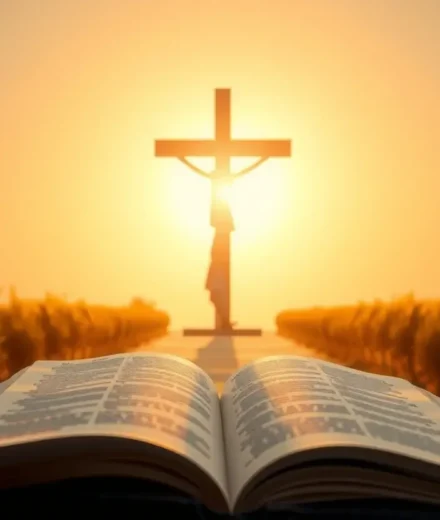 Luz divina e cruz simbolizando a glória de Cristo em Hebreus 1:3
