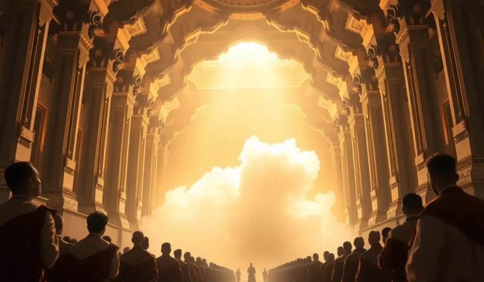 Nuvem de glória no templo
