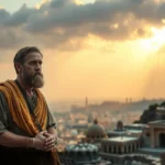 Profeta Habacuque contemplando a justiça de Deus