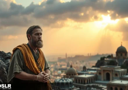 Profeta Habacuque contemplando a justiça de Deus