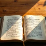 Por que Moisés não entrou na terra prometida? Pergaminho bíblico antigo com escrituras sagradas.