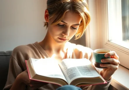 Pessoa em oração com a Bíblia aberta, fortalecendo a amizade com Deus.