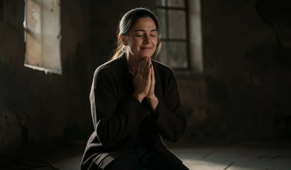 Além da Promessa: O Que Significa ‘Entregue ao Senhor’ em 1 Samuel 1:28? Mulher orando, entrega a Deus.