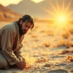 Homem israelita arrependido diante da presença divina, Juízes 2.