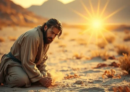 Homem israelita arrependido diante da presença divina, Juízes 2.