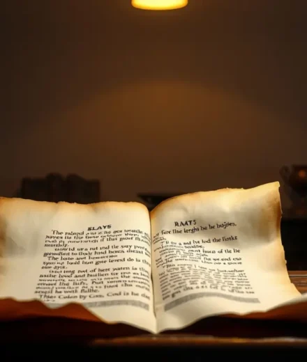 Pergaminho bíblico antigo com texto grego sobre a universalidade do pecado.