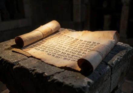 A Profundidade de 2 Crônicas 7:14 – Exegese do Original Hebraico Pergaminho hebraico com 2 Crônicas 7:14