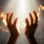 Pessoa buscando o batismo com fogo e Espírito Santo