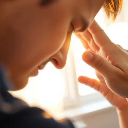 Pai abençoando filho com a mão na cabeça