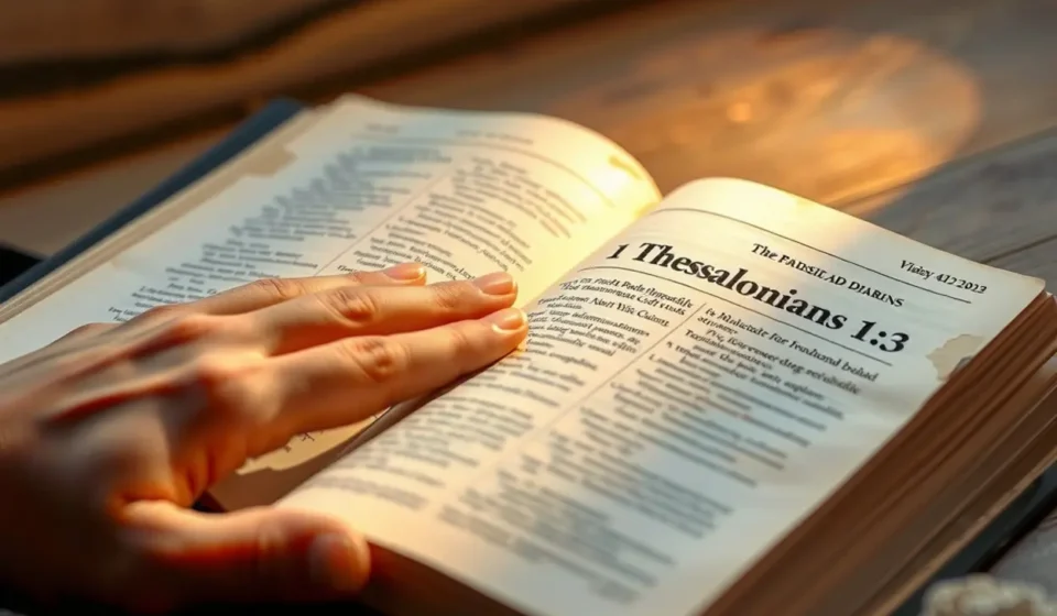 Significado de 1 Tessalonicenses 1:3 na Bíblia