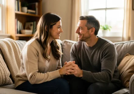 Diálogo no Lar Cristão: Edifique seu Casamento com Comunicação Bíblica **Diálogo no lar cristão**: casal conversando com amor.
