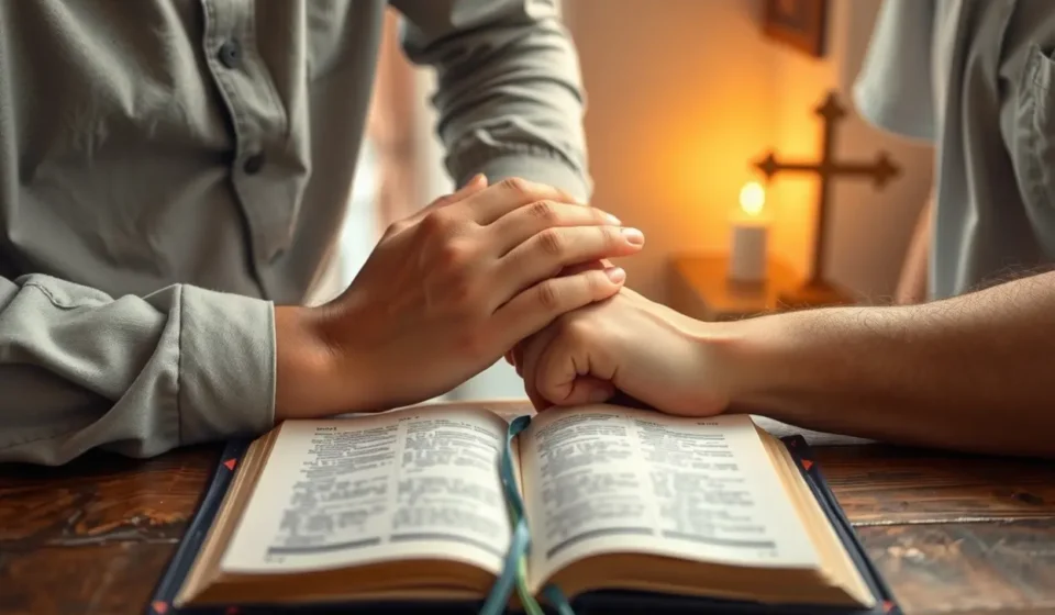 Casamento Centrado em Cristo: Edifique um Lar Inabalável na Rocha Eterna Casamento centrado em Cristo, casal lendo a Bíblia