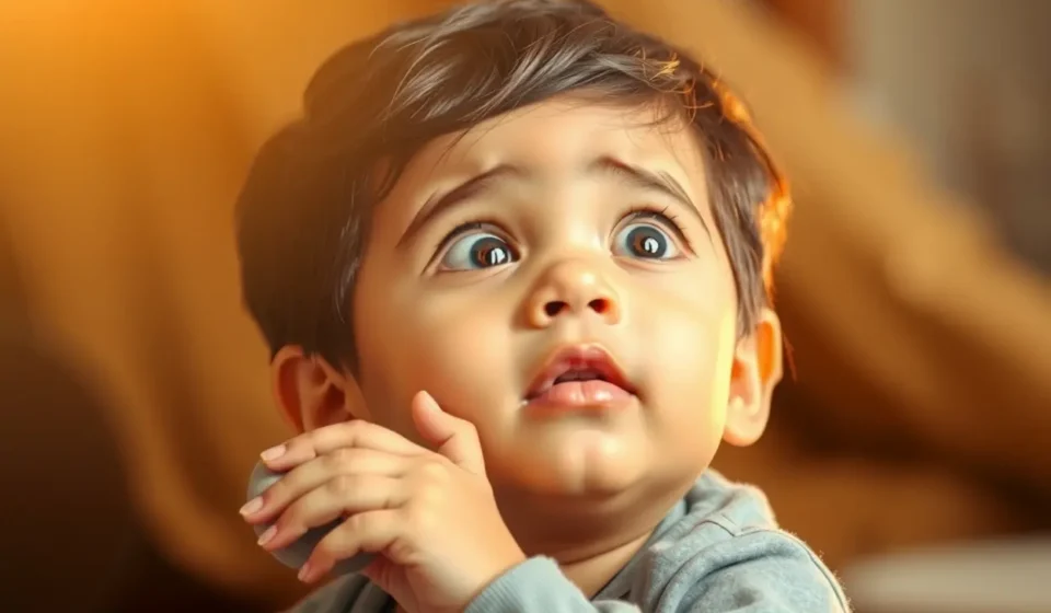 Confiança em Deus: Guia Essencial para Ensinar Crianças a Crer e Descansar Criança serena com luz dourada, simbolizando a proteção divina.