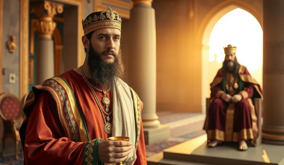 Copeiro do rei persa em seu ofício na corte