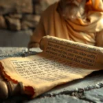 Pergaminho antigo com a revelação de Daniel 2:28