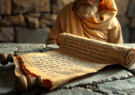 Pergaminho antigo com a revelação de Daniel 2:28