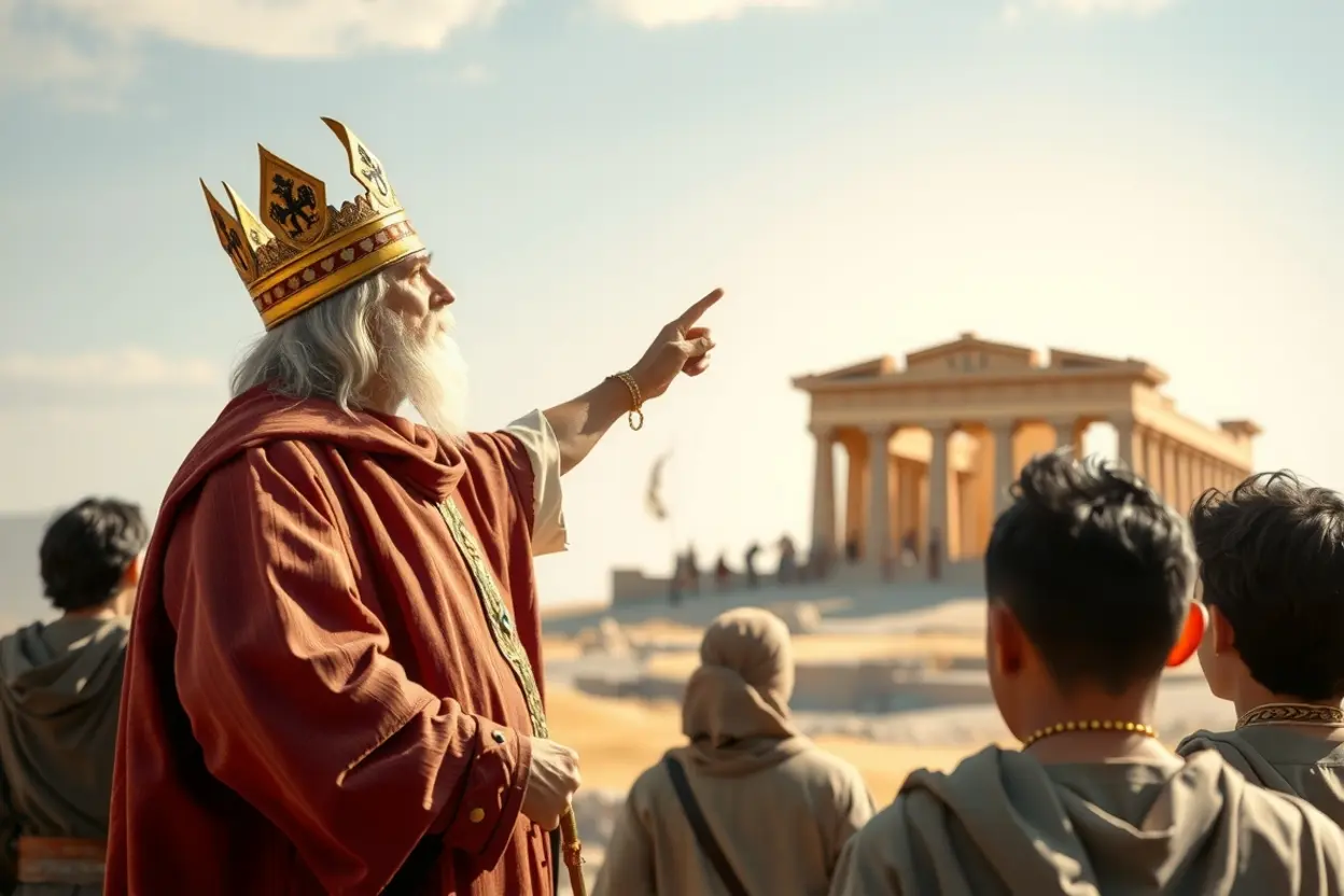 Davi ensinando sobre liderança e o Templo