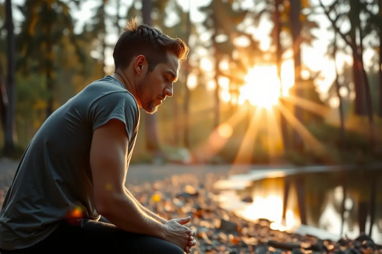 Interpretação de Ezequiel 33:7 atalaia: pessoa orando por discernimento.