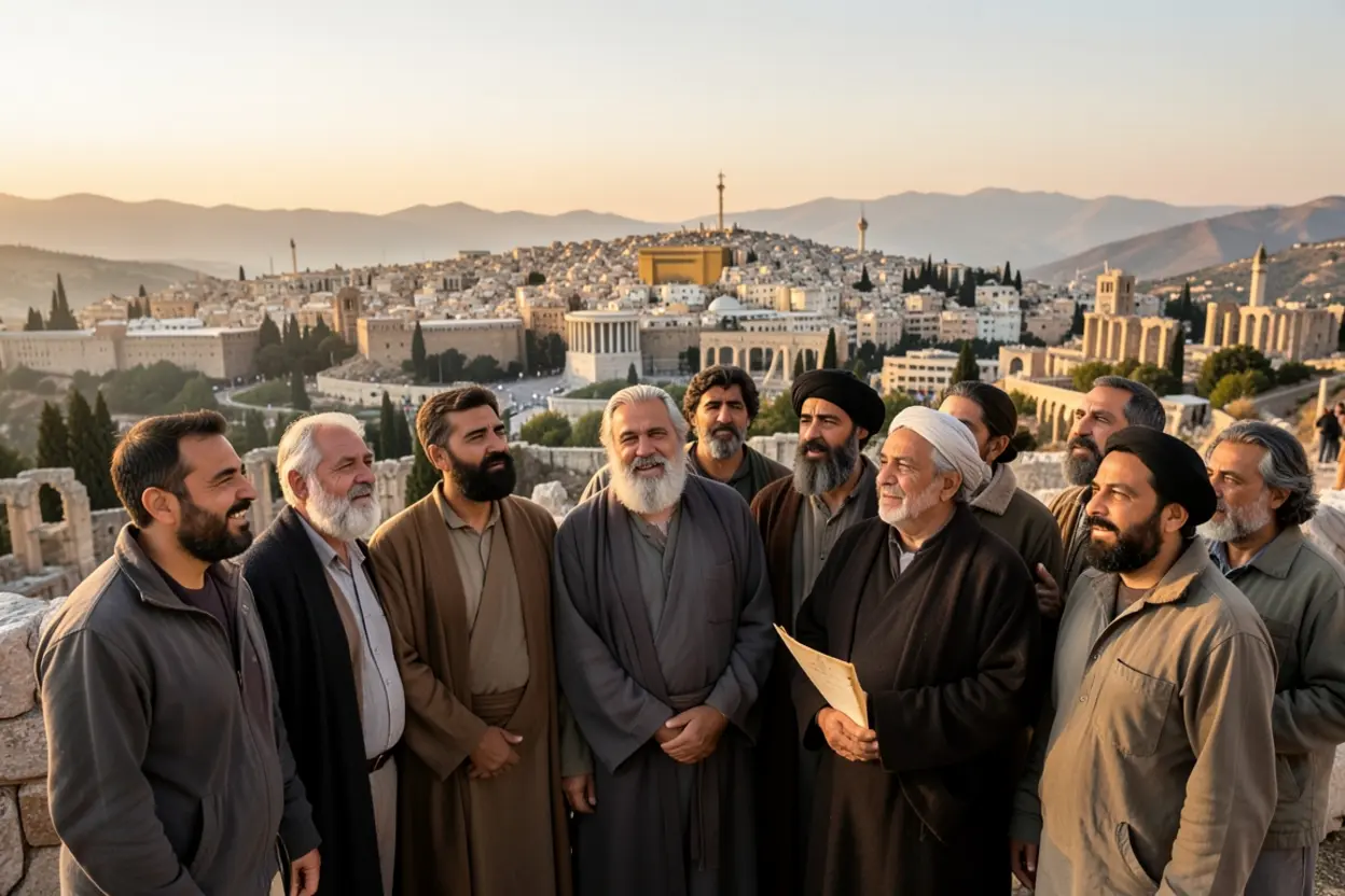 Esperança e Restauração Divina Israelitas exilados recebendo a notícia do decreto de Ciro.