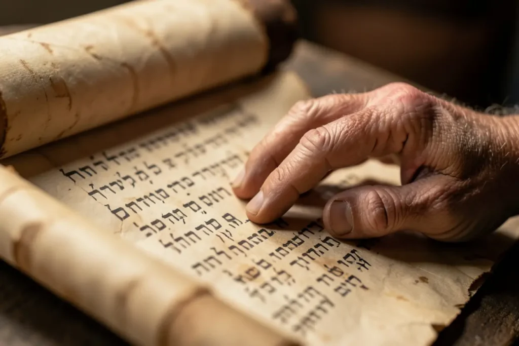 Estudo de 2 Samuel 1:19 Pergaminho antigo com 2 Samuel 1:19