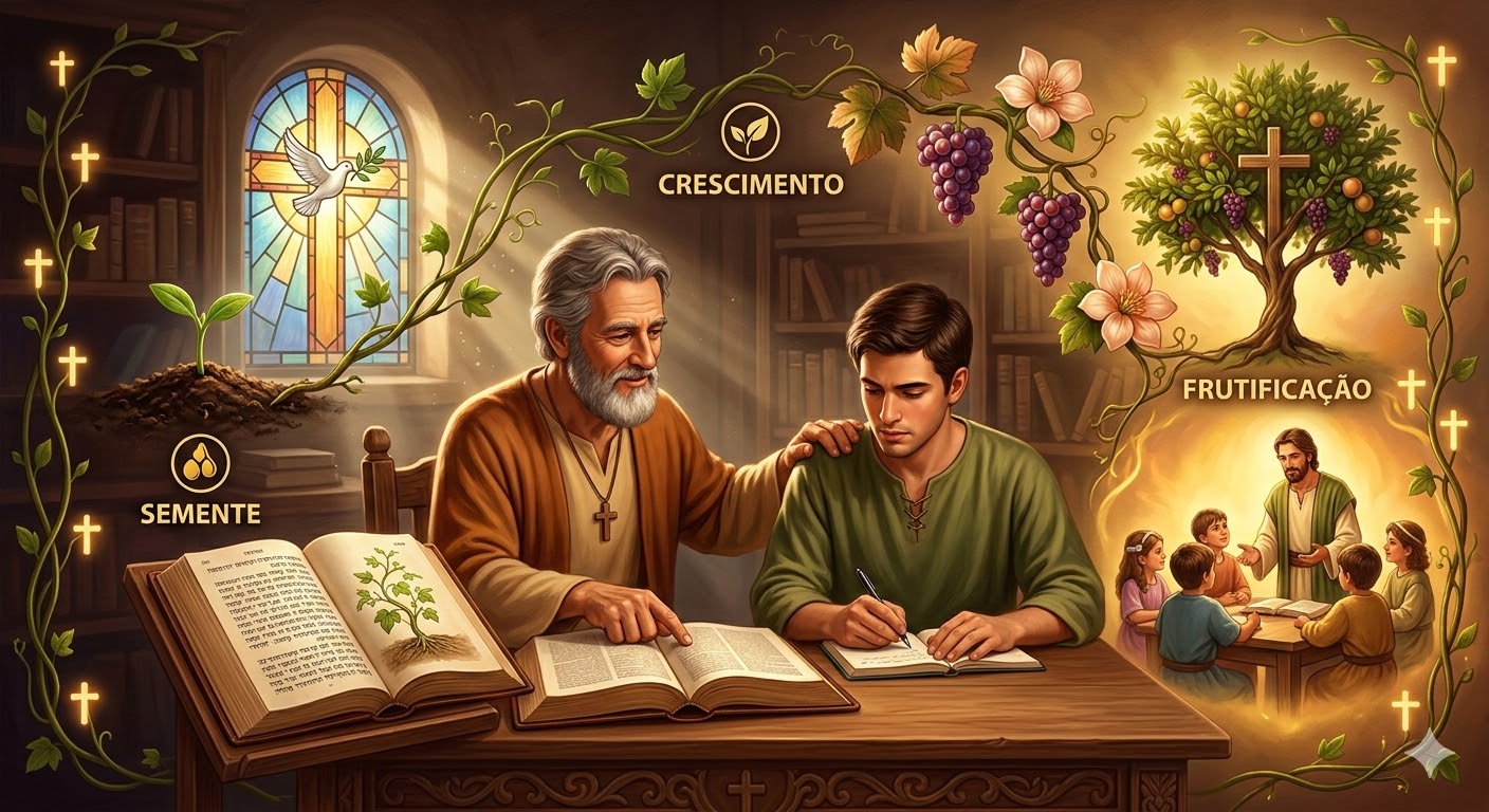 processo de crescimento espiritual no discipulado cristão