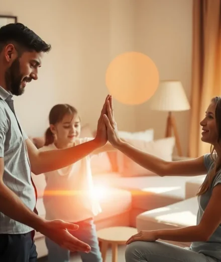 Protegendo a família do líder: Blindagem espiritual essencial para o lar Família orando pela proteção espiritual do lar