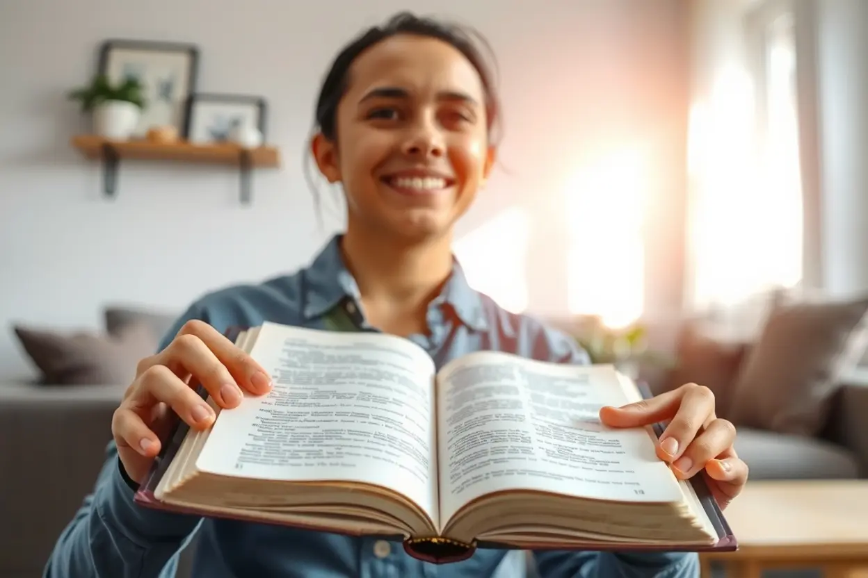 Pessoa lendo a Bíblia, revelação divina