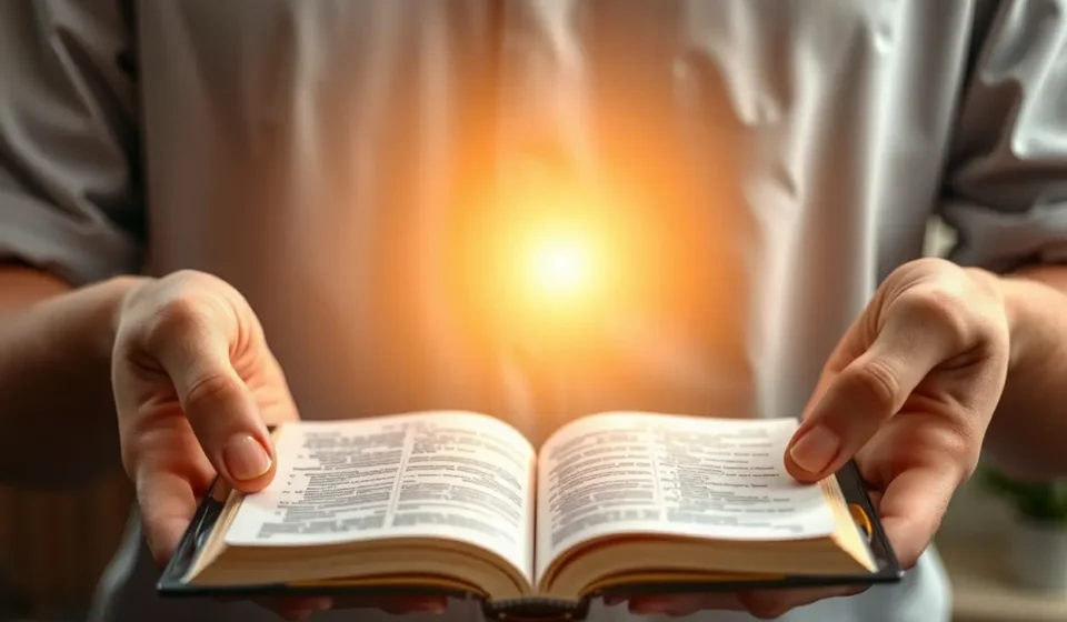 Mãos simbolizando fé e obras segundo a Bíblia