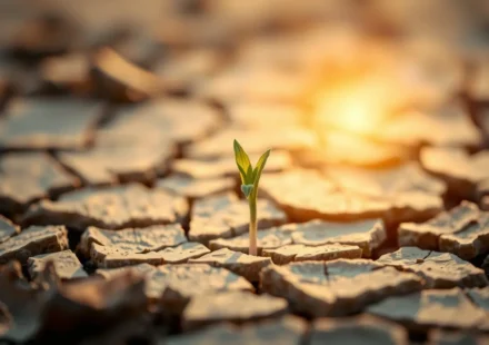 A Fé que Cresce e o Amor que Transborda: Uma Análise de 2 Tessalonicenses 1:3 Broto verde emergindo da terra seca, representando o significado de 2 Tessalonicenses 1:3 e o crescimento da fé.