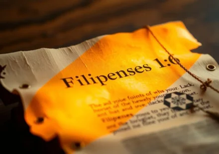 Pergaminho antigo com Filipenses 1:6 significado
