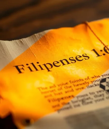 Pergaminho antigo com Filipenses 1:6 significado